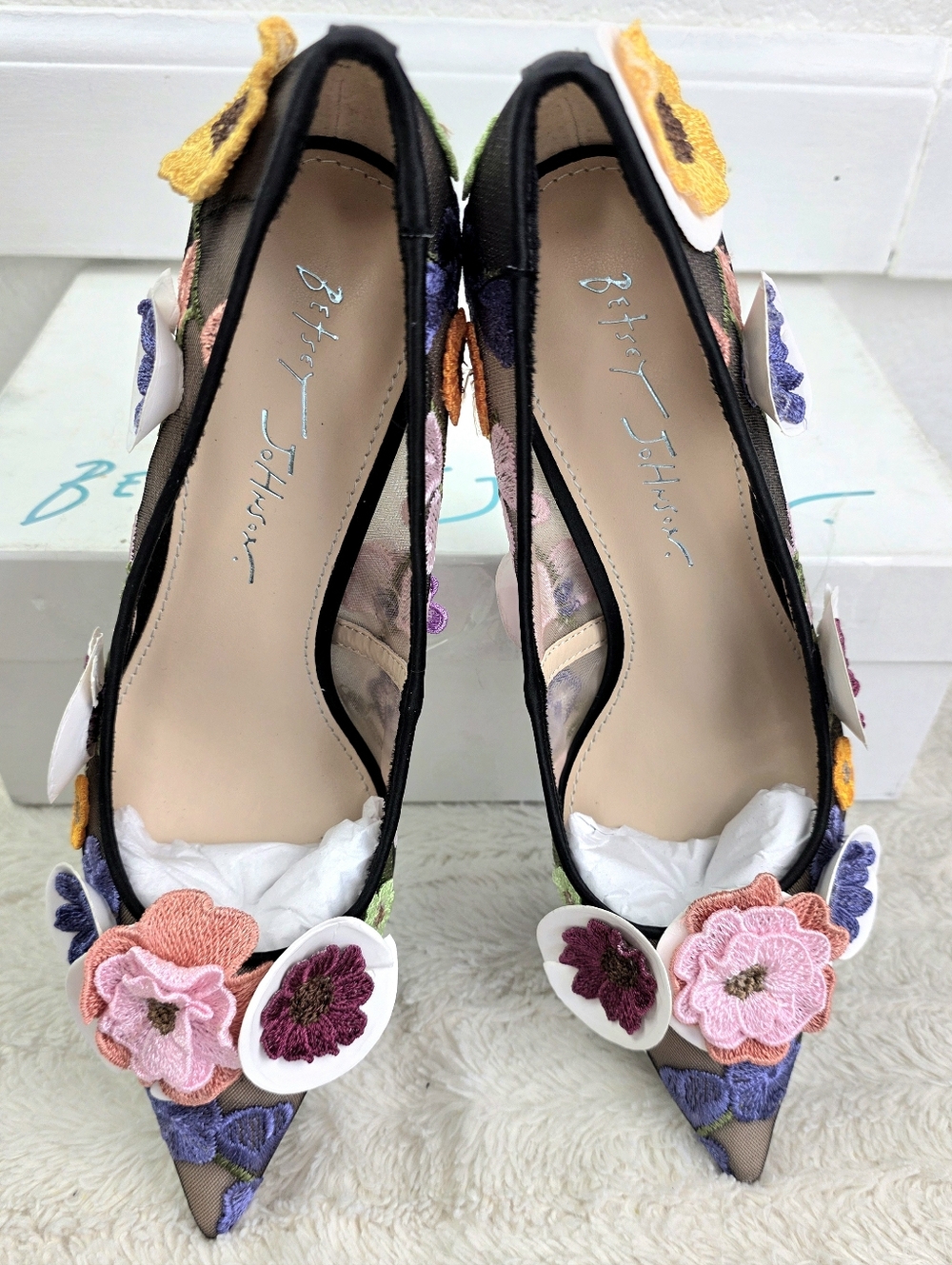 Betsey Johnson SB-Aimey 3-D Floral Pumps - Picture 9 of 11
